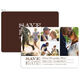 White and Brown Devoted Dreams Photo Save the Date Cards Image 1 of 6